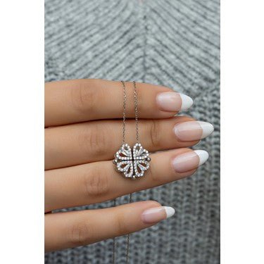 14 AYAR ALTIN KAPLAMA - AÇILABİLİR YONCA KOLYE - Mia Kolye