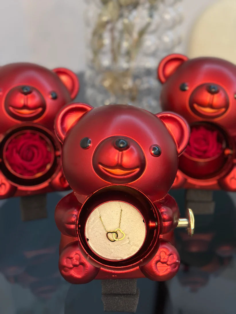 SEVİMLİ AYICIK GÜL KUTUSU