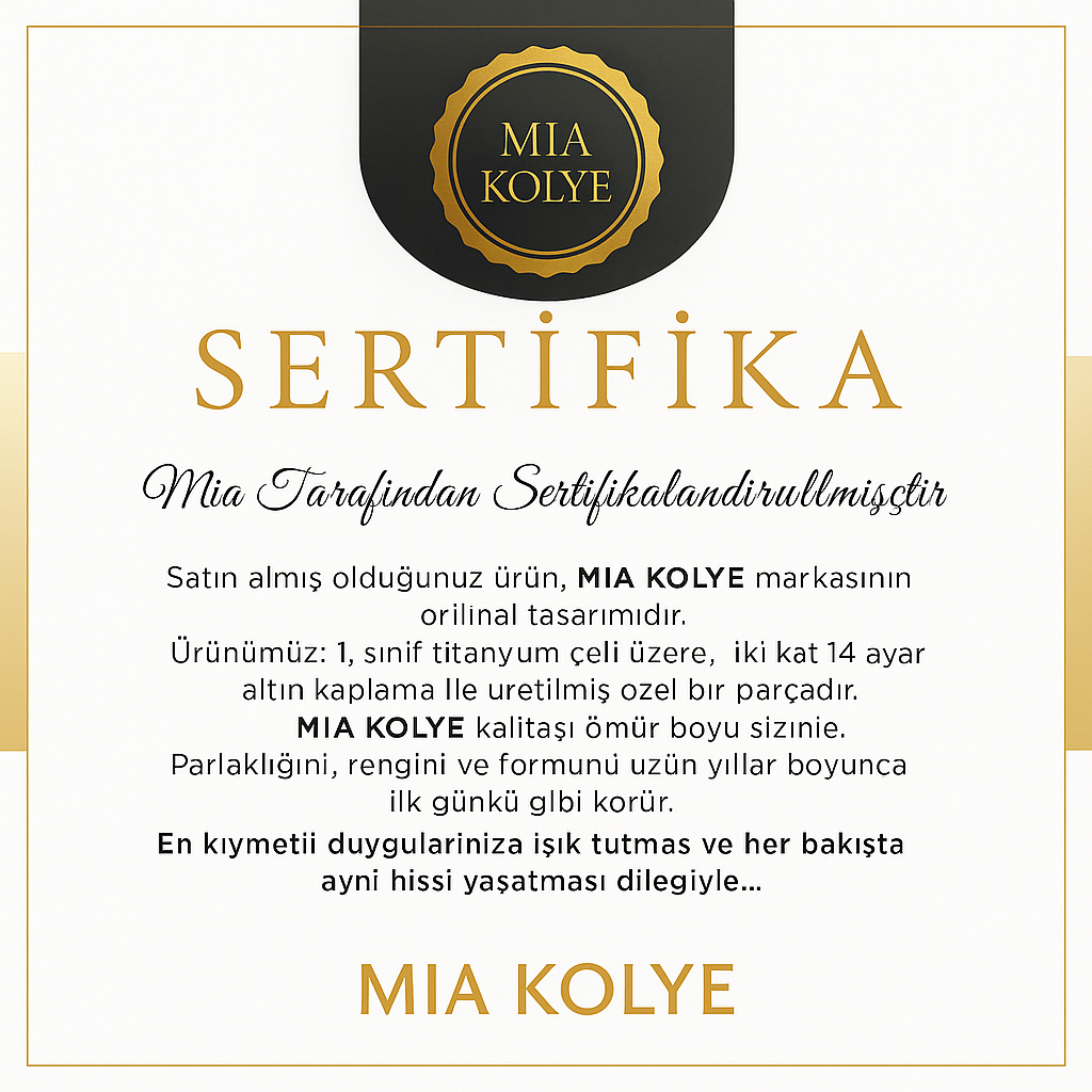 ''Kızıma'' Yonca Kolye