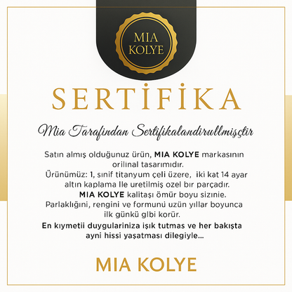 ''Kızıma'' Yonca Kolye