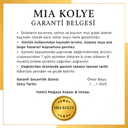 ''Kızıma'' Yonca Kolye