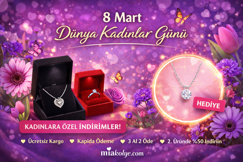 8 Mart Kadınlar Gününe Özel Hediye Kolye