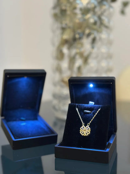 14 Ayar Altın Kaplama Yonca Kolye