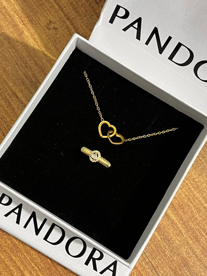 Pandora Kutusu ve Çantasında kolye+yüzük
