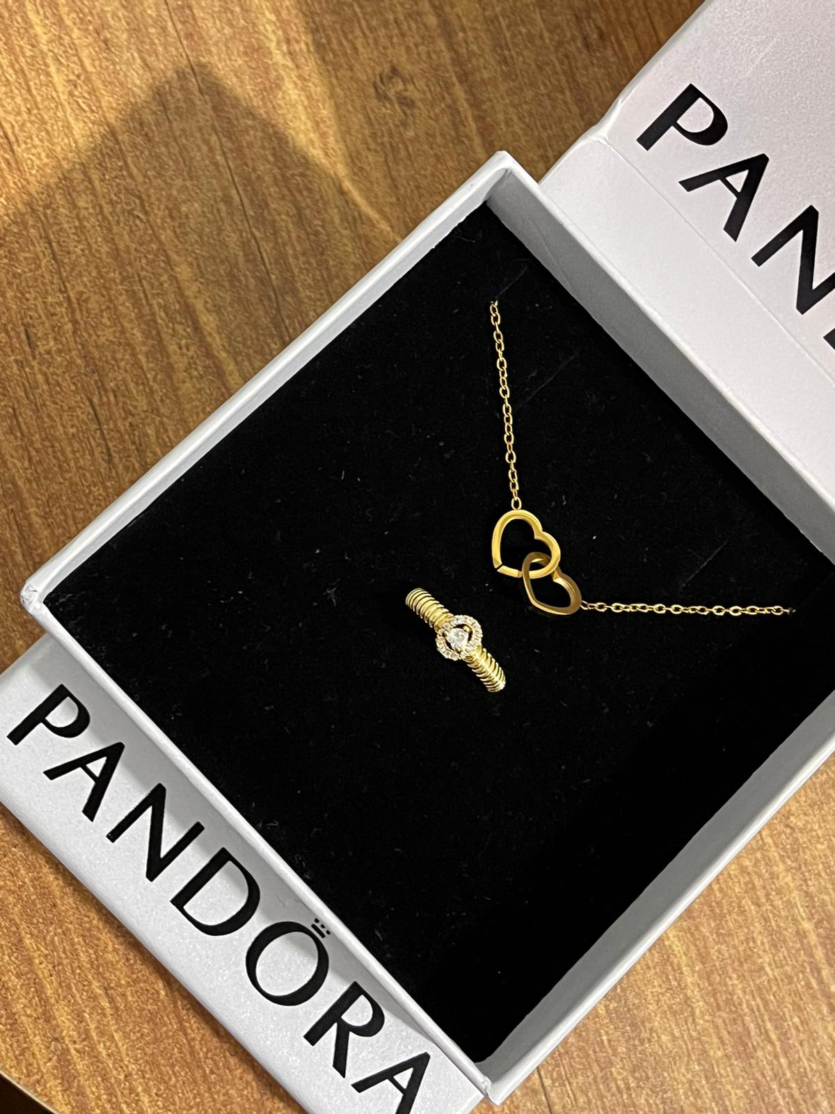 Pandora Kutusu ve Çantasında kolye+yüzük