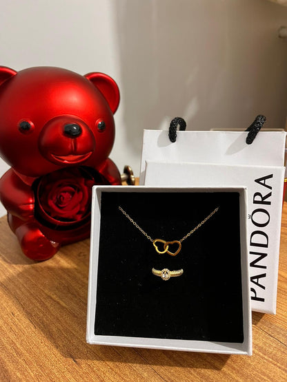 Pandora Kutusu ve Çantasında kolye+yüzük