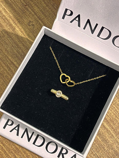 Pandora Kutusu ve Çantasında kolye+yüzük