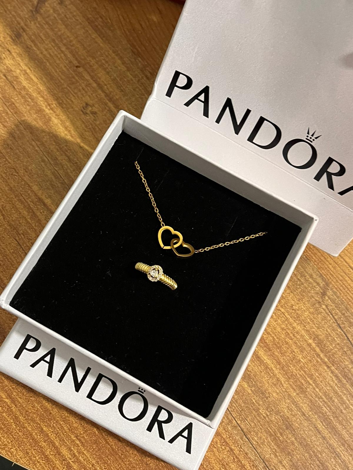 Pandora Kutusu ve Çantasında kolye+yüzük