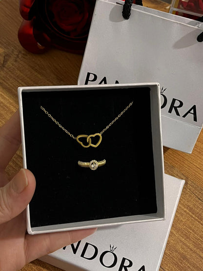Pandora Kutusu ve Çantasında kolye+yüzük