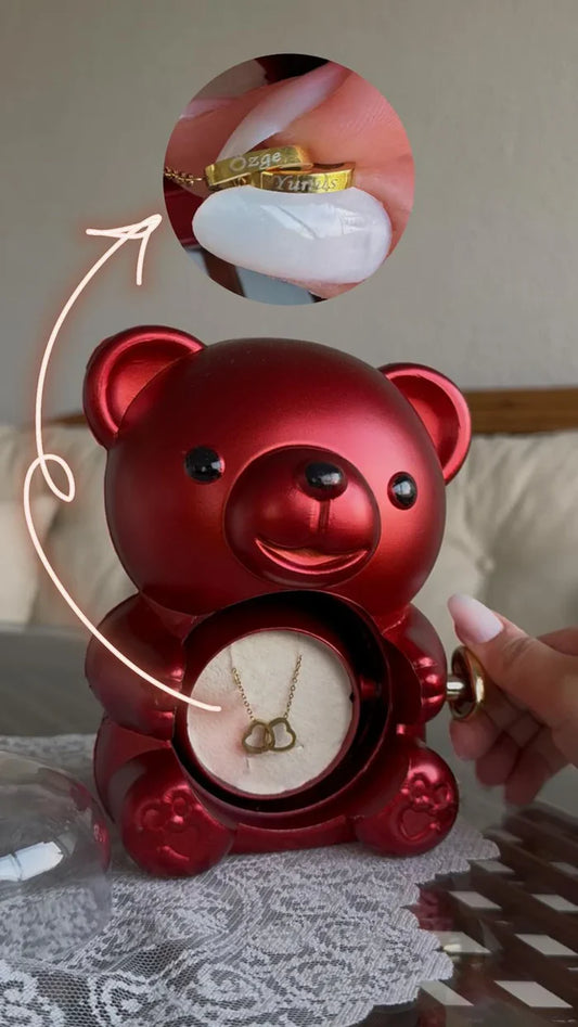 SEVİMLİ AYICIK GÜL KUTUSU