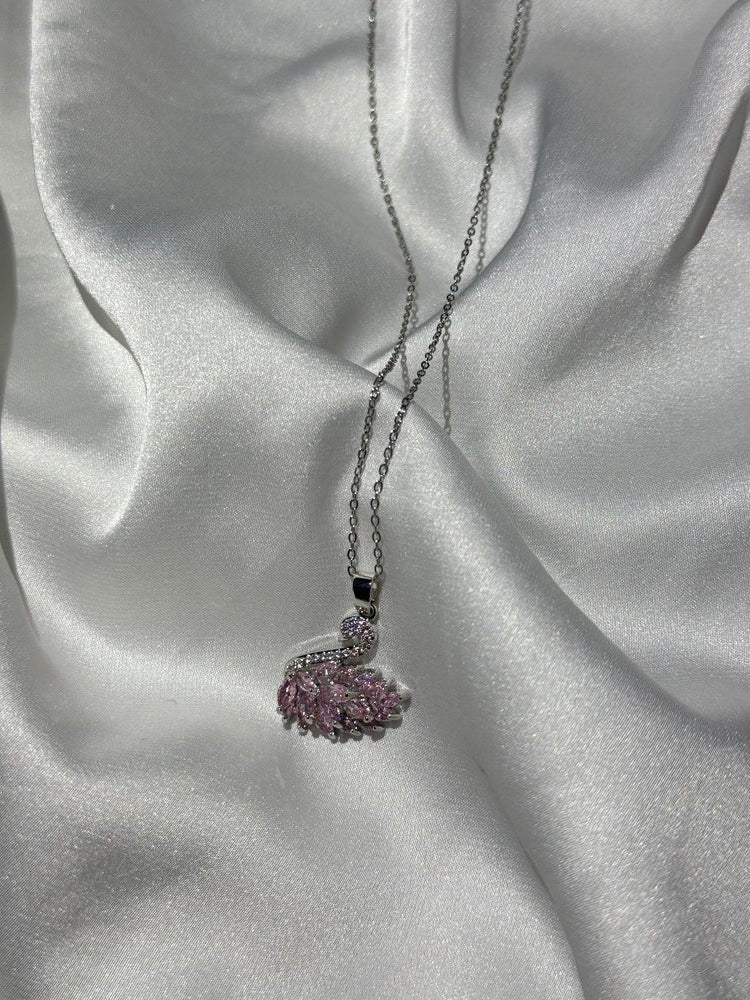 14 AYAR GÜMÜŞ KAPLAMA KUĞU KOLYE