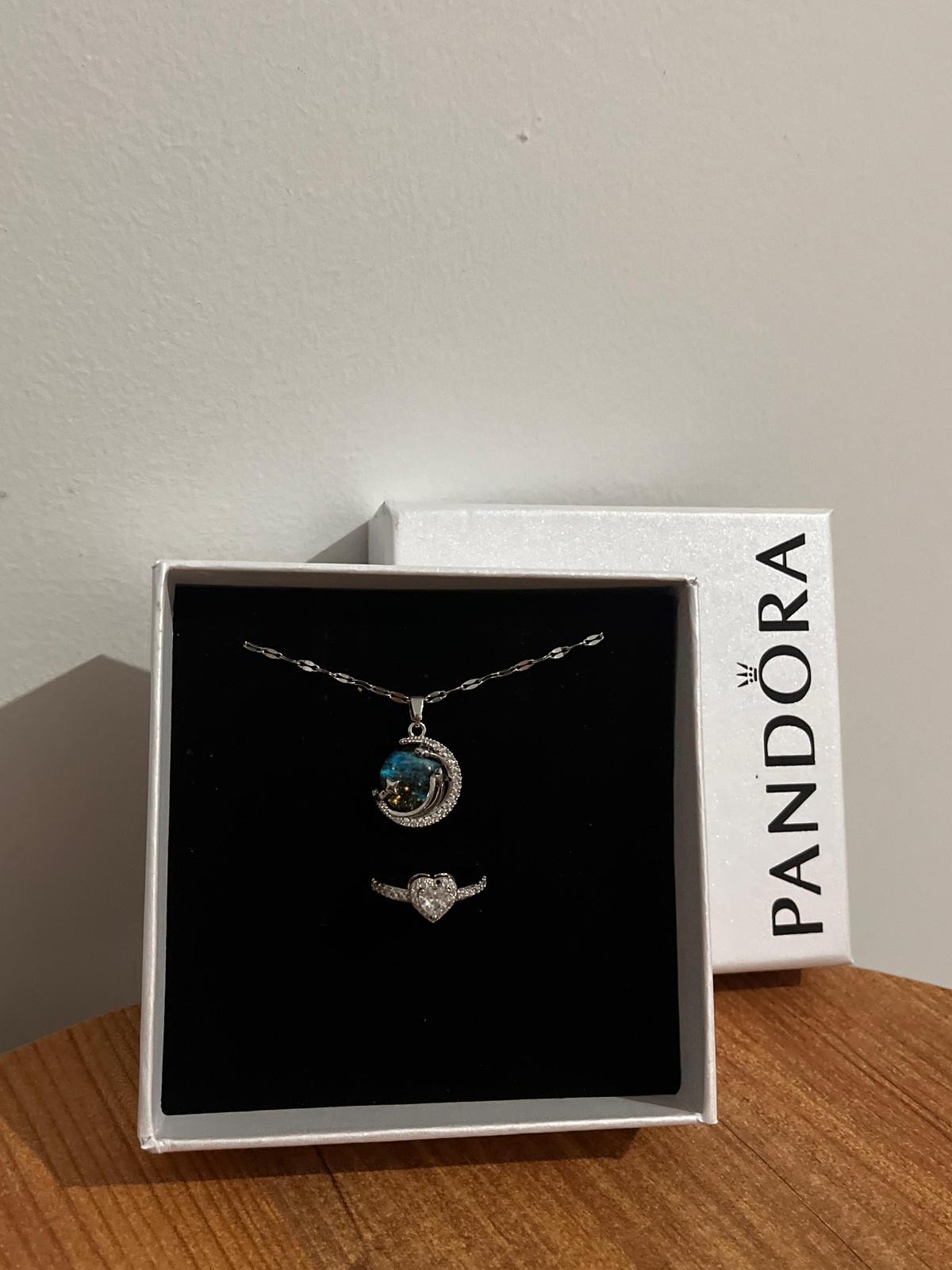 Pandora Gökyüzü Yüzük Seti