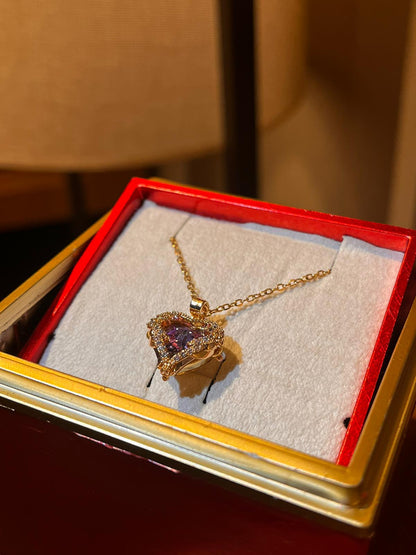 14 Ayar Altın Kaplama Hearts Kolye